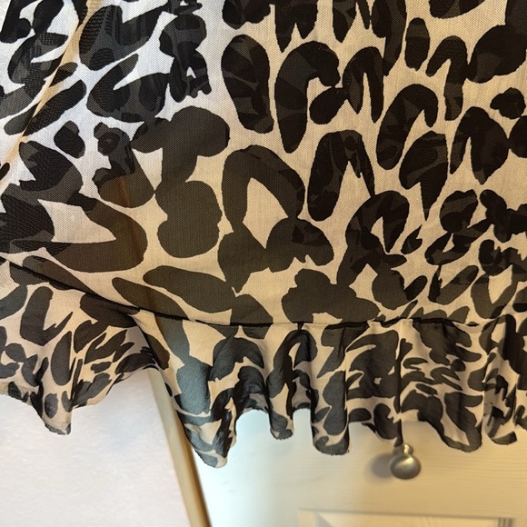 Bleu Rod Beattie Black and White Patterned Cover up S/M - Picture 2 of 8